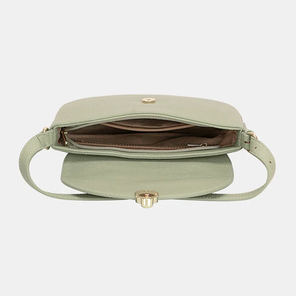 David Jones Metal Buckle Shoulder Bag Easy Apparels