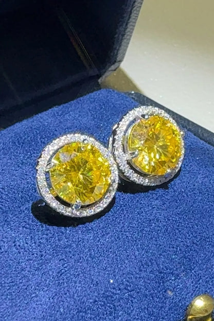 4 Carat Moissanite 925 Sterling Silver Earrings Easy Apparels