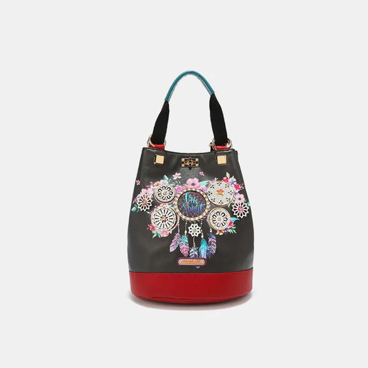 Nicole Lee USA Multifunctional Bucket Bag Backpack Dream of all colors One Size Easy Apparels