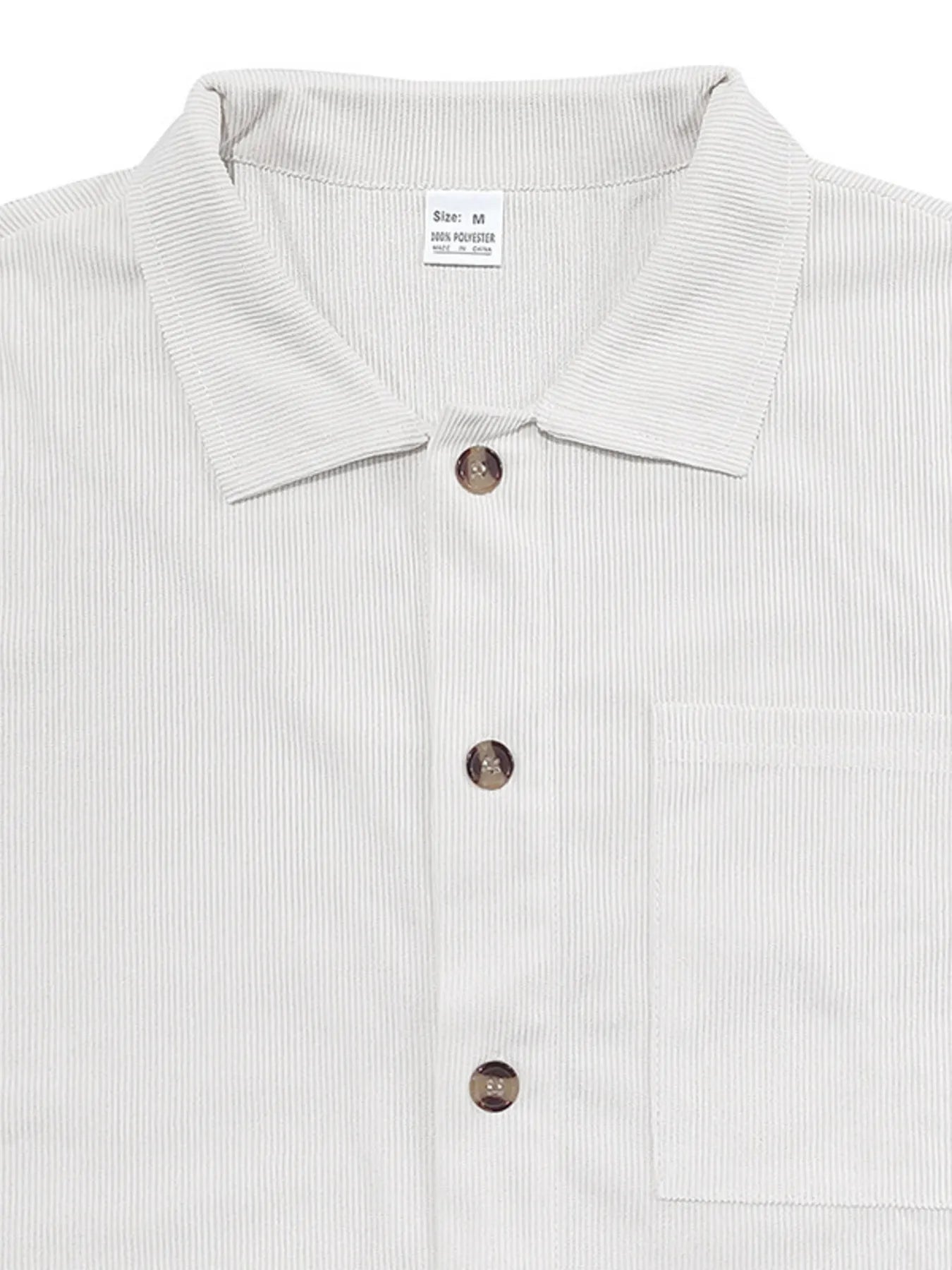 Men's Full Size Button Up Top and Shorts Set Plus Size Easy Apparels
