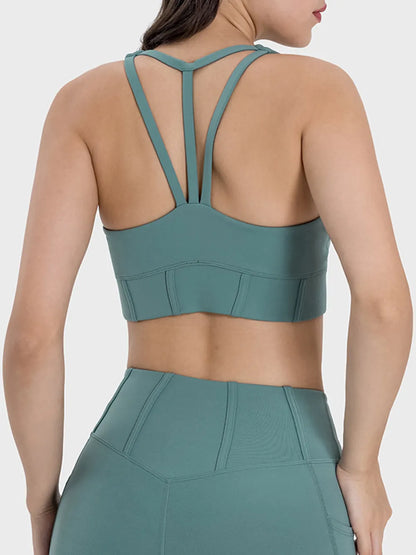 Millennia Square Neck Wide Strap Active Tank Easy Apparels