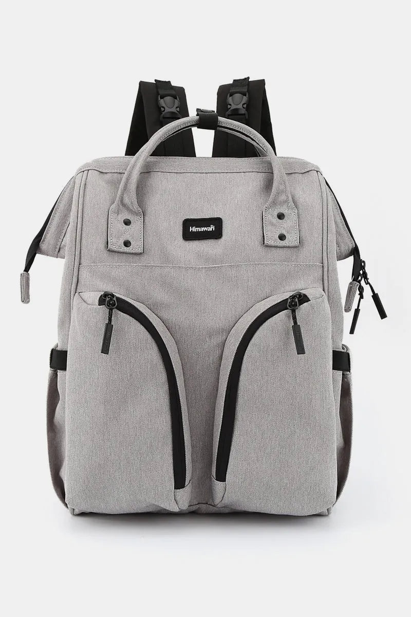 Himawari Waterproof Backpack Bag with Multilayer Pockets Gray One Size Easy Apparels