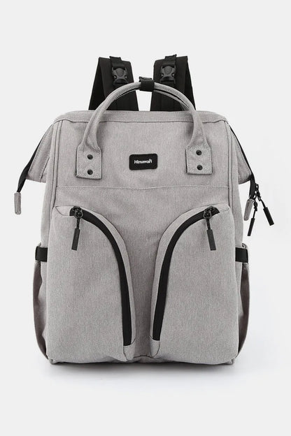 Himawari Waterproof Backpack Bag with Multilayer Pockets Gray One Size Easy Apparels