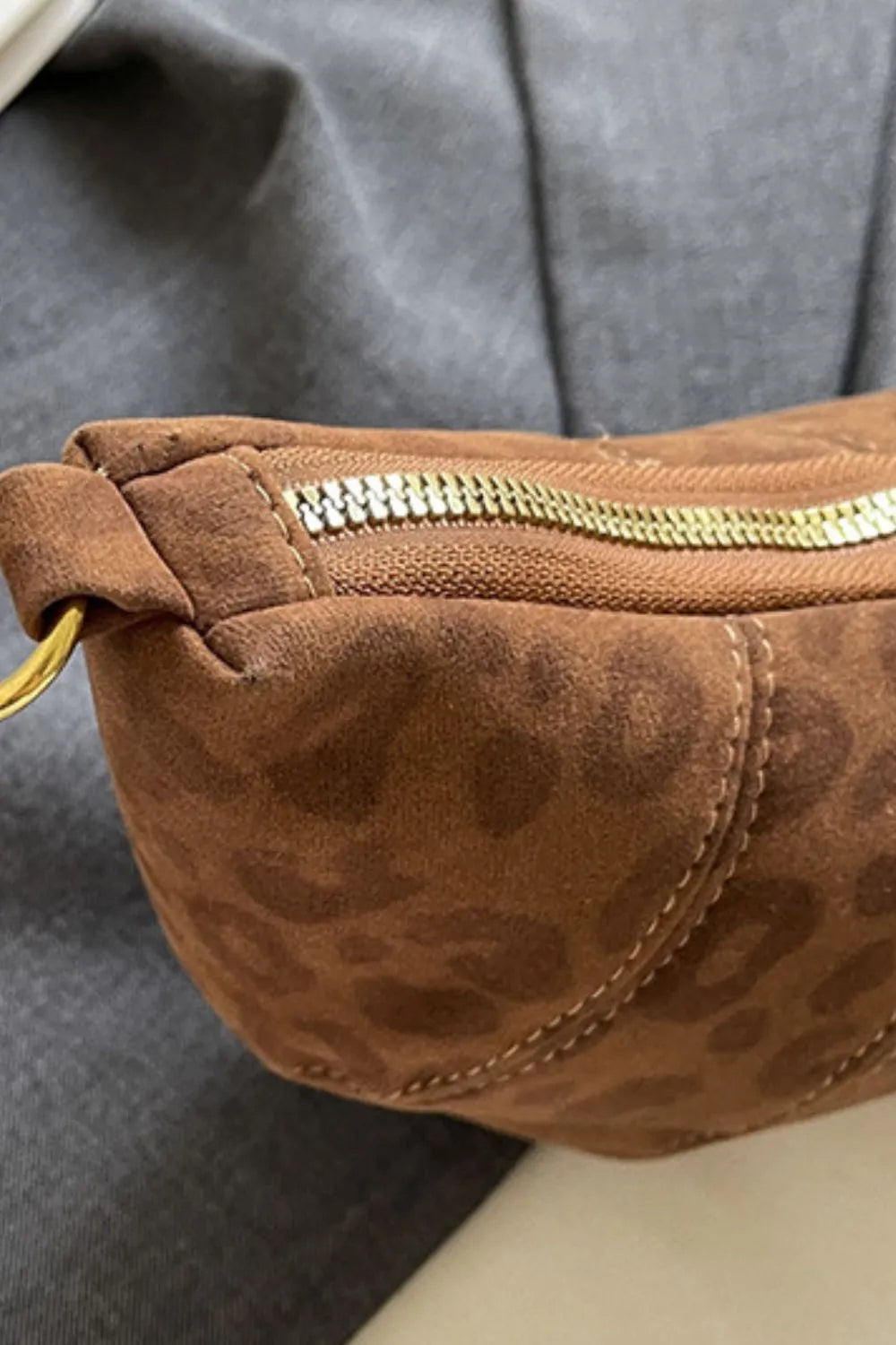 PU Leather Strap Suede Shoulder Bag Easy Apparels