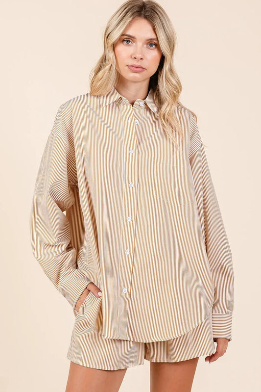 Mittoshop Striped Shirt and Shorts Set Easy Apparels