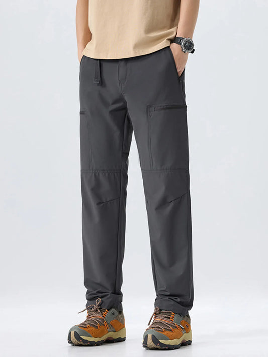 Men's Full Size Multi-Pocket Cargo Utility Pants Plus Size Easy Apparels