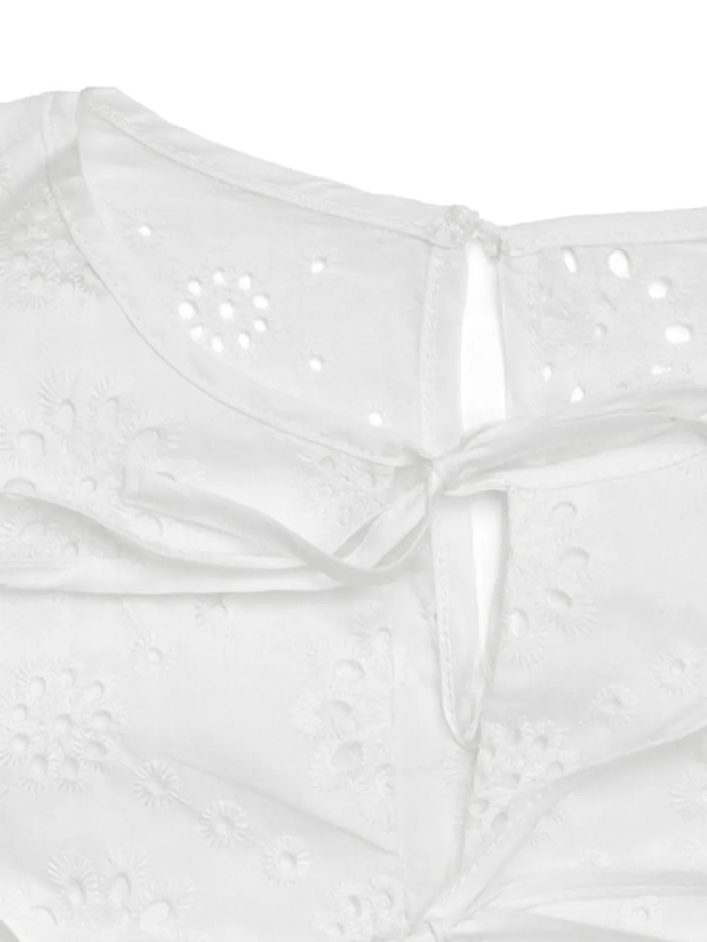 Trendsi Perfee Tied Eyelet Short Sleeve Bodysuit