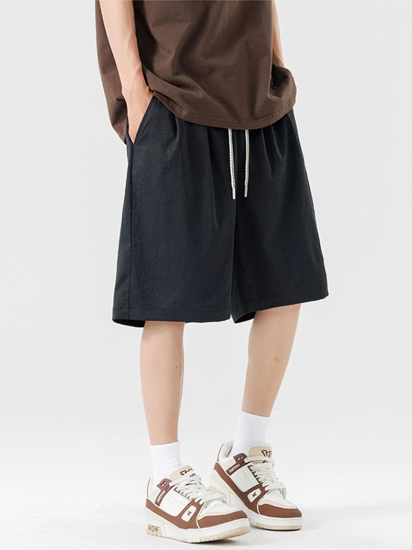 Men's Plus Size Casual Drawstring Basketball Shorts Easy Apparels