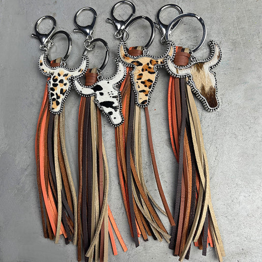 Bull Shape Fringe Key Chain Easy Apparels