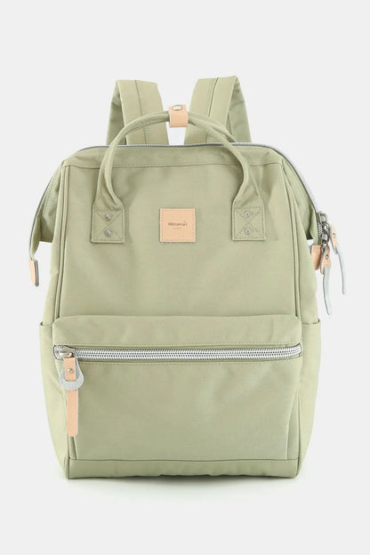Himawari Water Resistant Canvas Backpack Bag with Side Pockets Pistachio One Size Easy Apparels