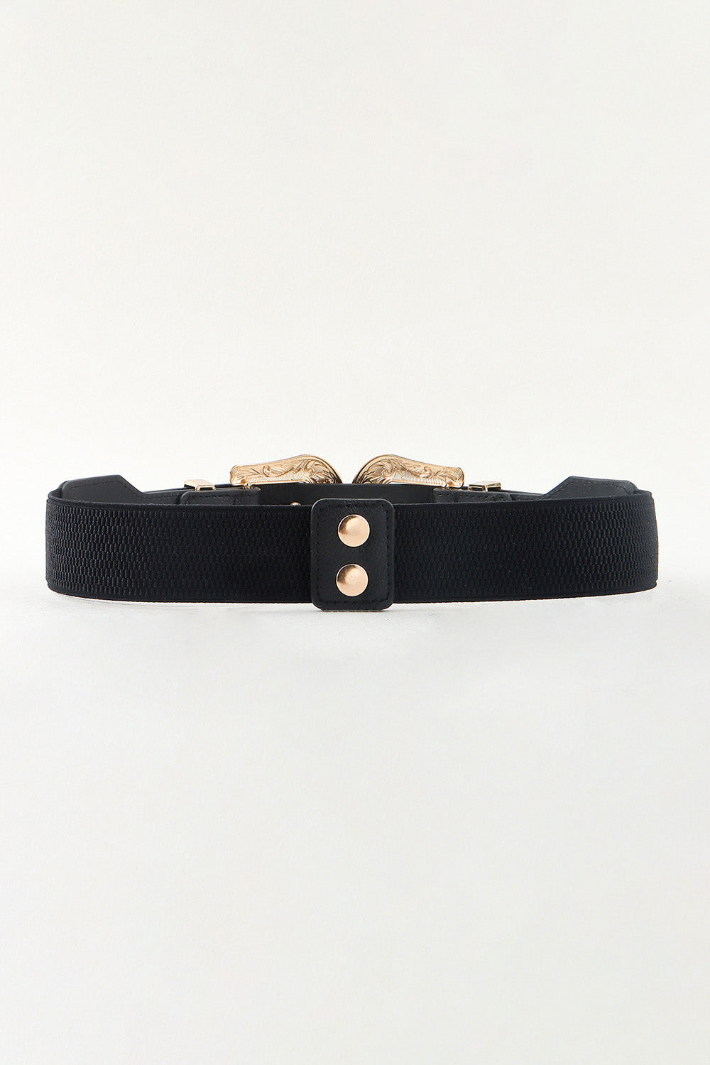 Symmetrical Zinc Alloy Buckle PU Leather Belt Easy Apparels