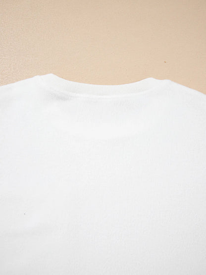Trendsi Exposed Seam Chest Pocket Knit Pullover Sweatshirt