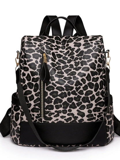 Leopard Print Backpack Bag Easy Apparels