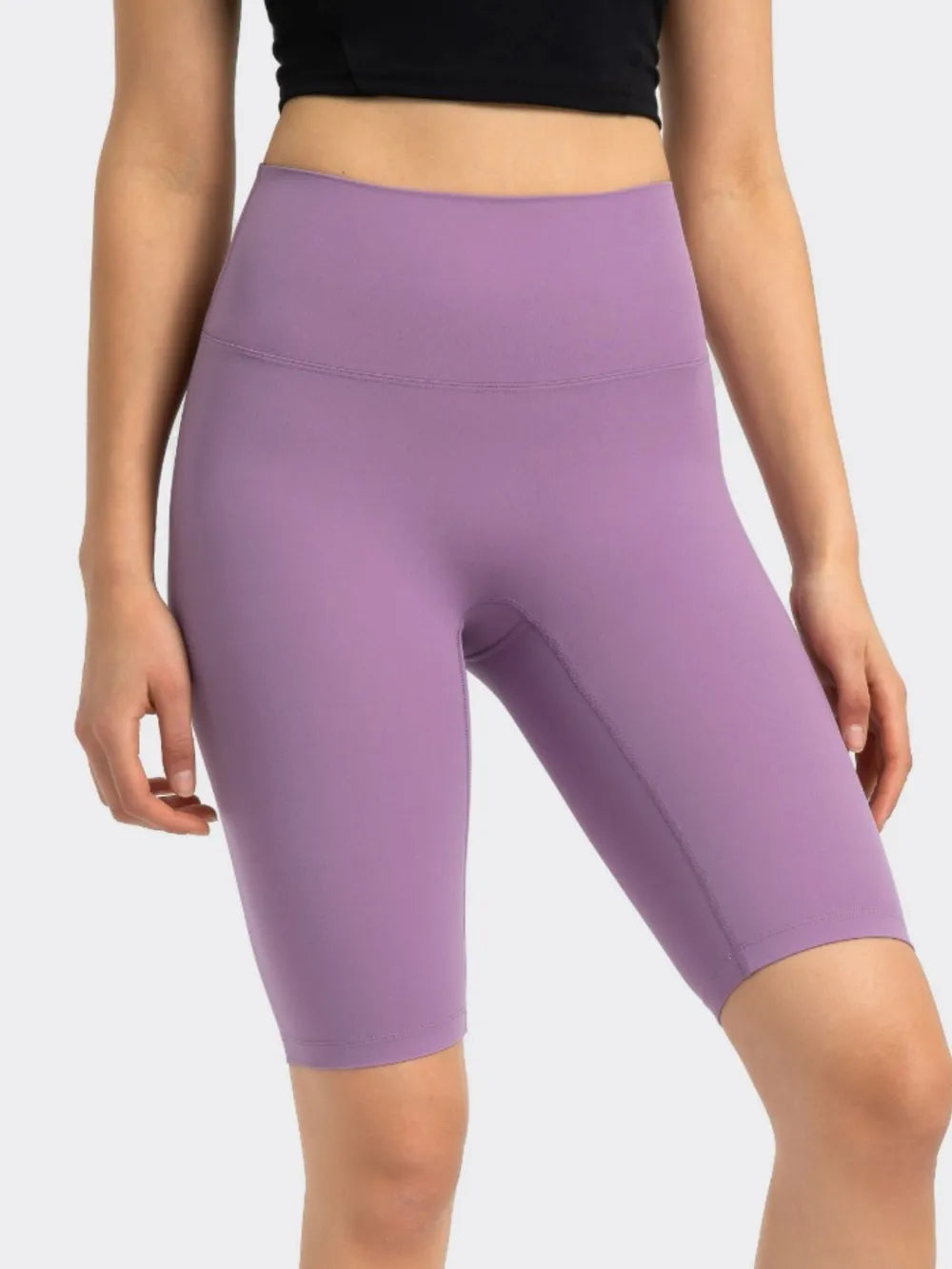 Millennia High Rise Wide Waistband Active Shorts Easy Apparels