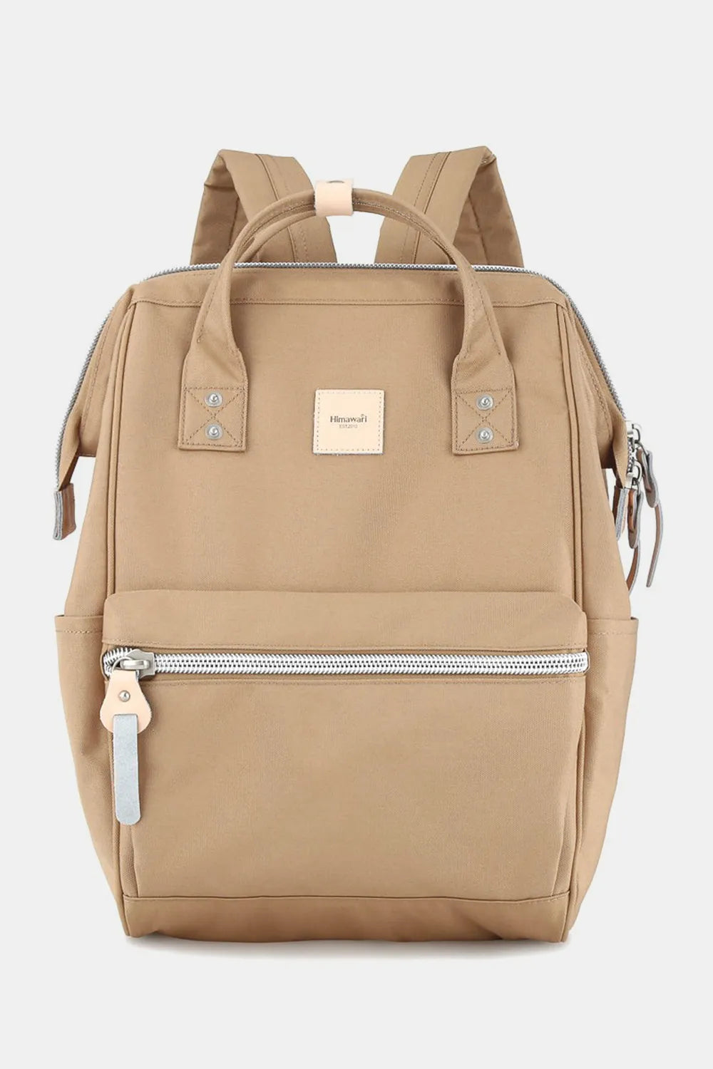 Himawari Water Resistant Canvas Backpack Bag with Side Pockets Camel One Size Easy Apparels