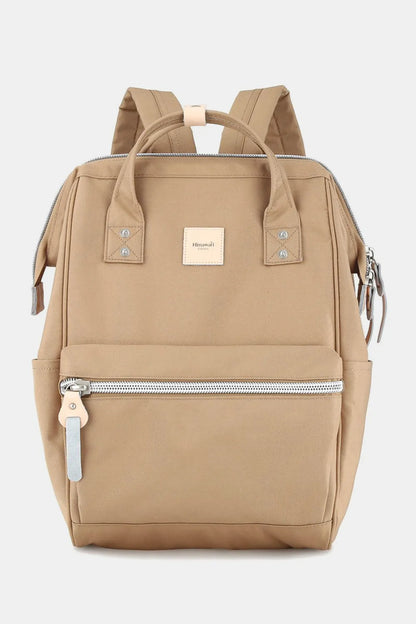 Himawari Water Resistant Canvas Backpack Bag with Side Pockets Camel One Size Easy Apparels