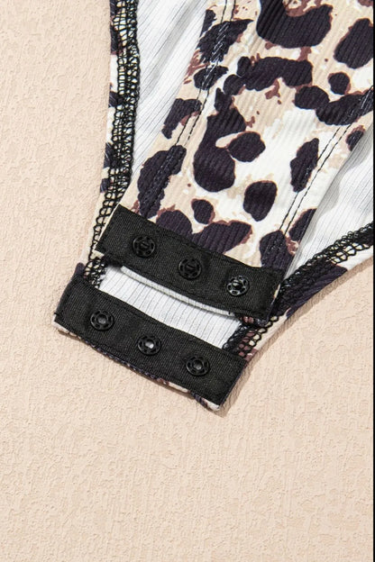 Trendsi Leopard Sleeveless Bodysuit