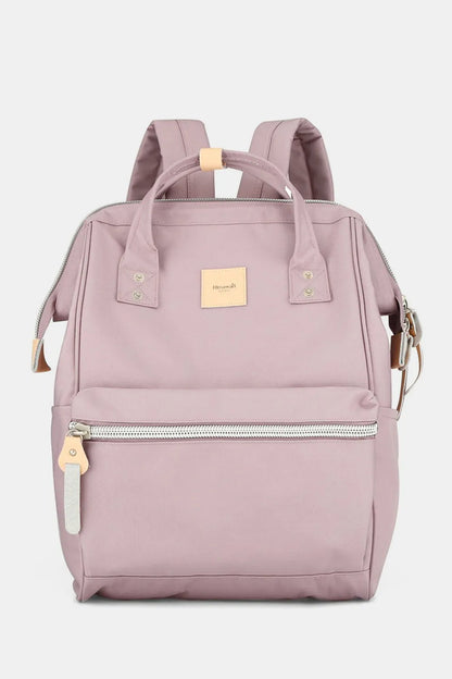 Himawari Water Resistant Canvas Backpack Bag with Side Pockets Light Mauve One Size Easy Apparels