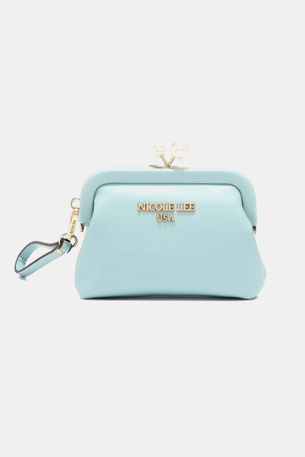 Nicole Lee USA Elise Pearl Coin Purse Blue One Size Easy Apparels