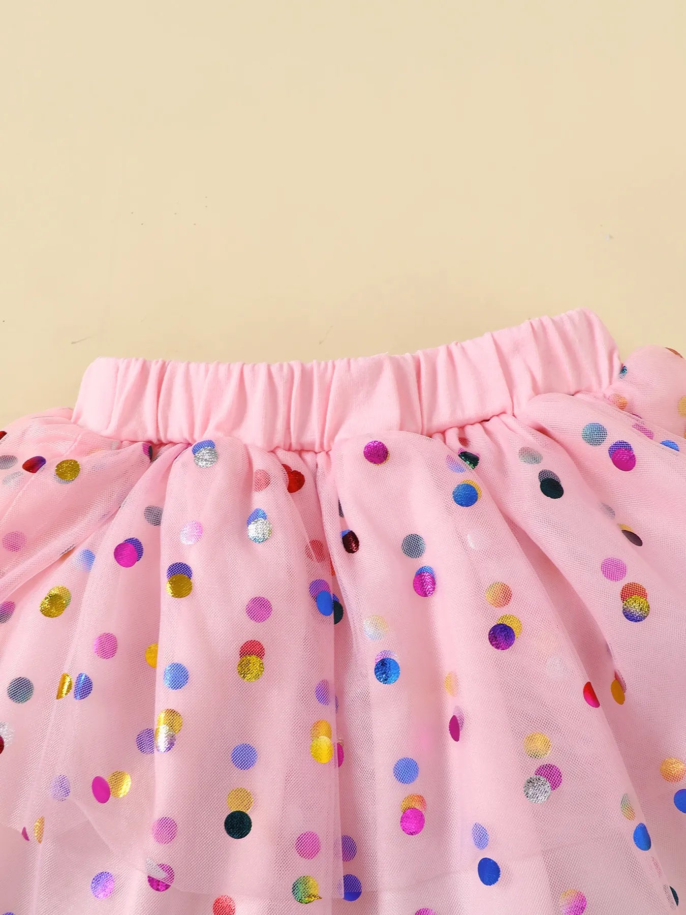 Children's Ruffled Graphic Bodysuit and Skirt Set Easy Apparels