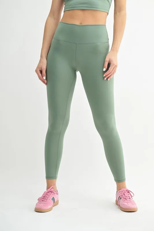 MONO B Venice Cloud Light Contour High-Waisted Leggings MOSS Easy Apparels