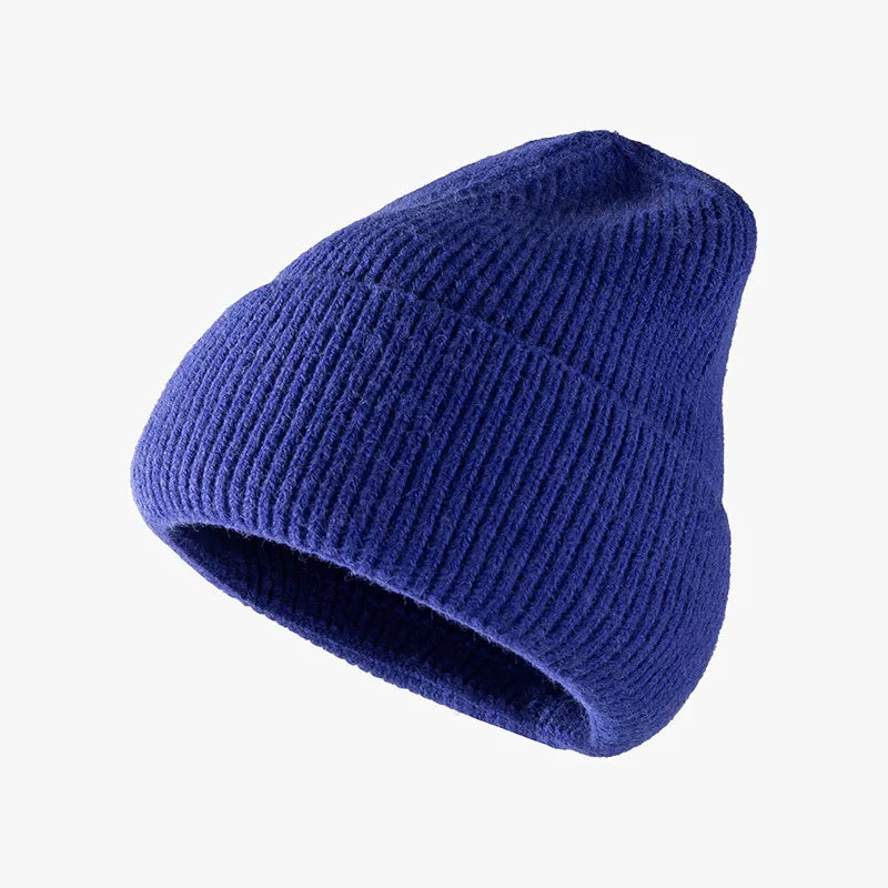 Thermal Solid Knit Hat Violet One Size Easy Apparels