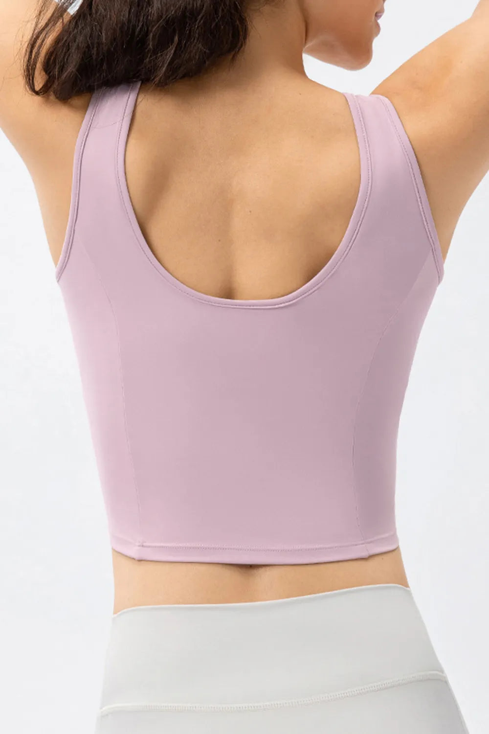 Round Neck Wide Strap Active Tank Easy Apparels