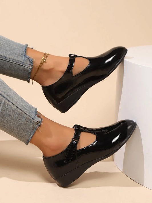 Point Toe Wedge Loafers Easy Apparels