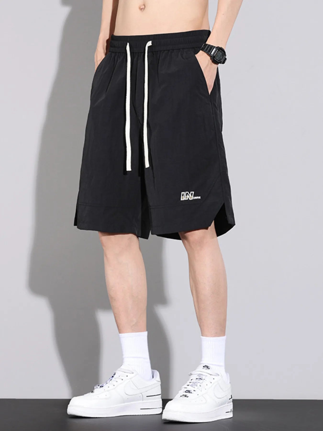 Men's Plus Size Drawstring Basketball Shorts with Side Pockets Easy Apparels