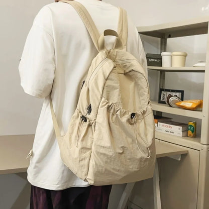 Drawstring Nylon Backpack Bag Easy Apparels