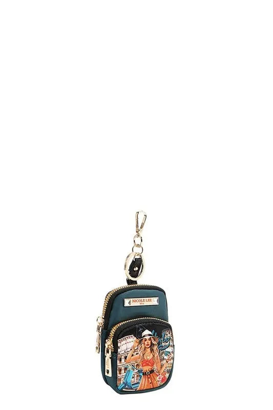 Nicole Lee USA Mini Coin Purse Keychain Easy Apparels