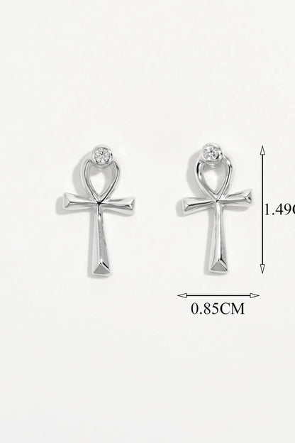 925 Sterling Silver Inland Zircon Earrings Easy Apparels