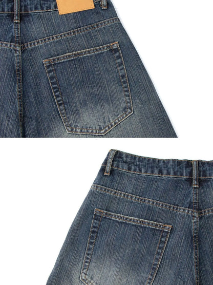 Men's Wide Leg Denim Shorts Easy Apparels