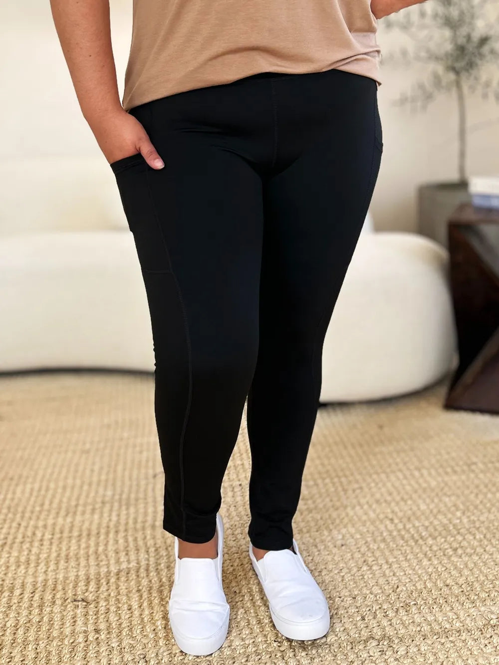 Wide Waistband Sports Leggings Easy Apparels