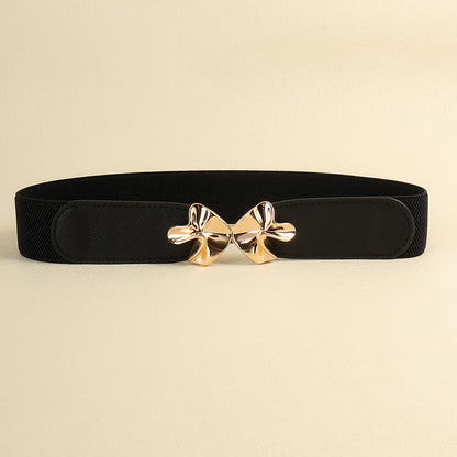 Alloy Buckle Elastic Belt Easy Apparels
