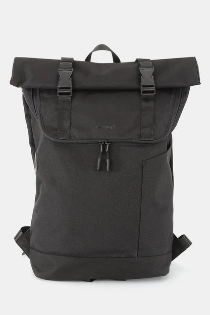 Himawari Contrast Waterproof Canvas Backpack Bag Black One Size Easy Apparels
