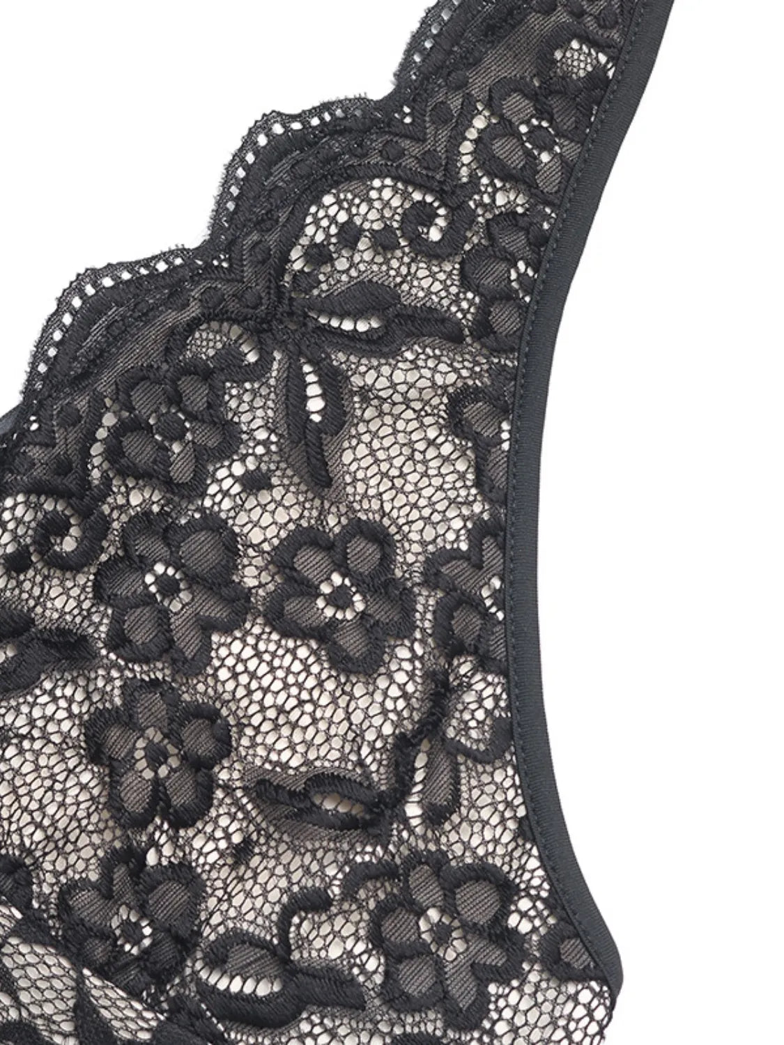 Trendsi Lace Halter Neck Bodysuit