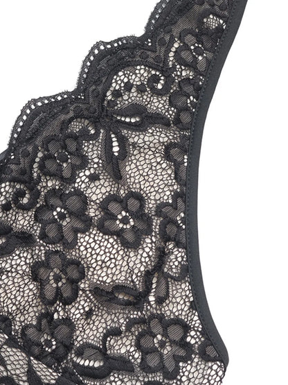 Trendsi Lace Halter Neck Bodysuit