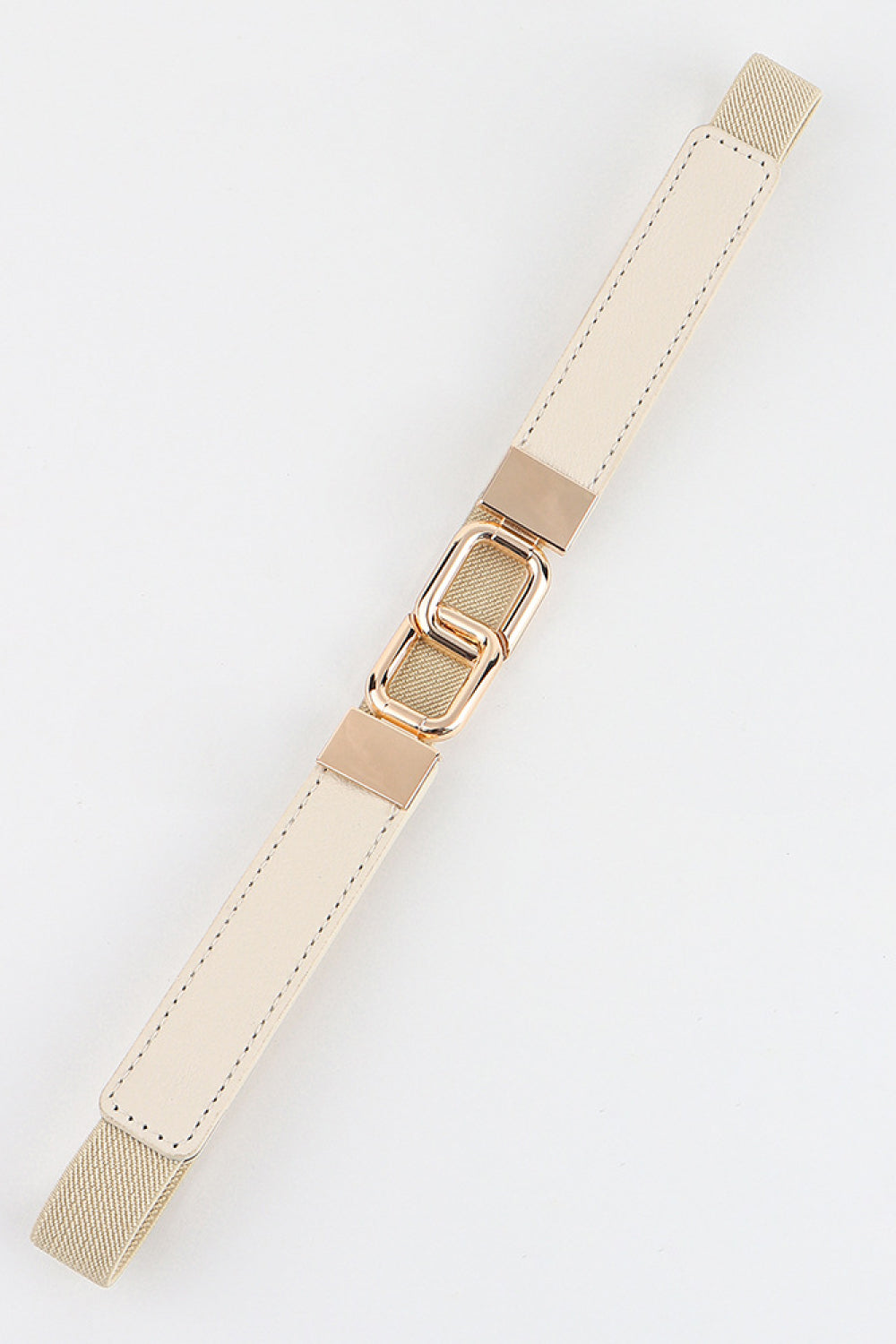 Geometric Double Buckle Elastic Belt Easy Apparels