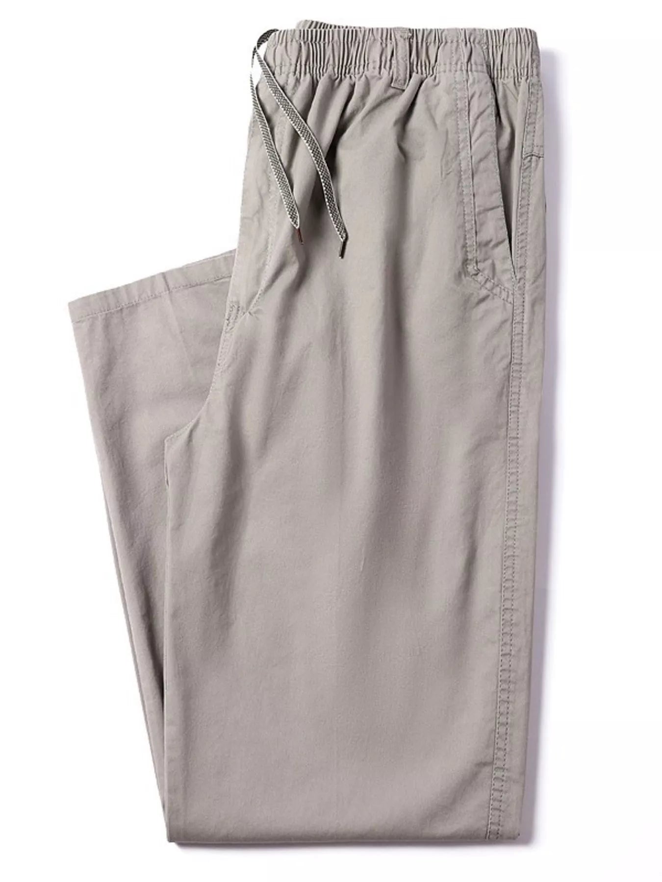 Men's Plus Size Drawstring Loose Fit Pants Grey Easy Apparels