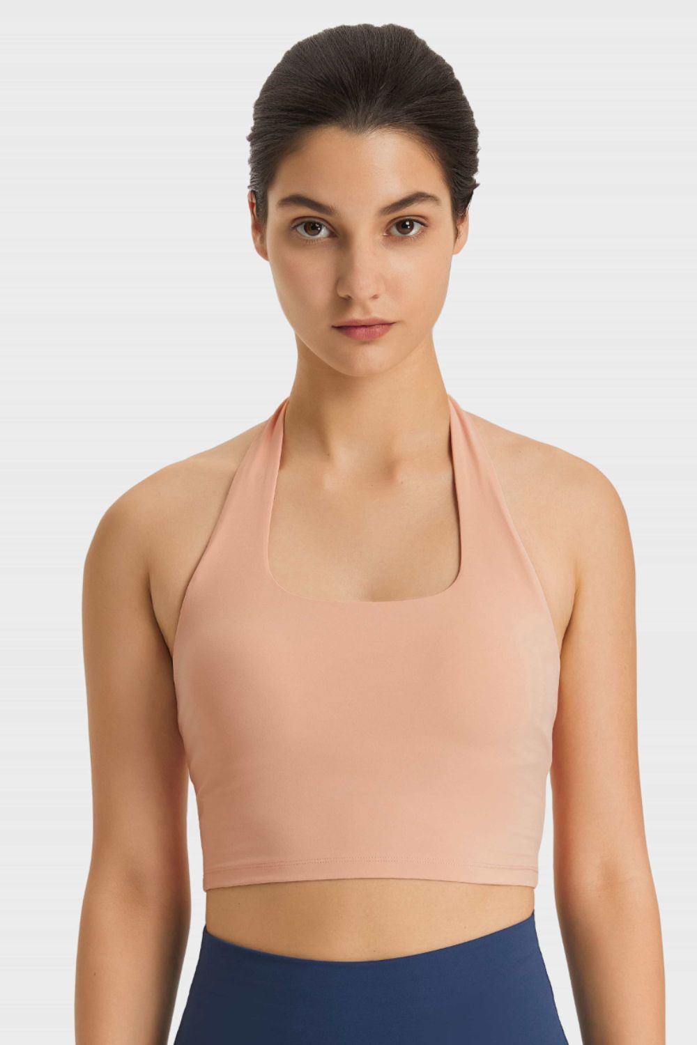 Millennia Breathable Halter Neck Sports Bra Nude Easy Apparels
