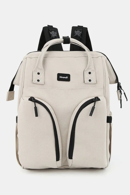 Himawari Waterproof Backpack Bag with Multilayer Pockets Ivory One Size Easy Apparels