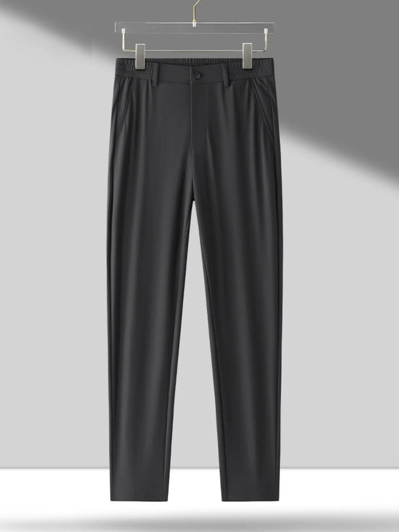 Men's Plus Size Wide Leg Pants Black Easy Apparels