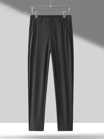 Men's Plus Size Wide Leg Pants Black Easy Apparels