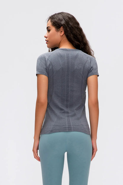 Millennia Round Neck Short Sleeve Active T-Shirt Easy Apparels