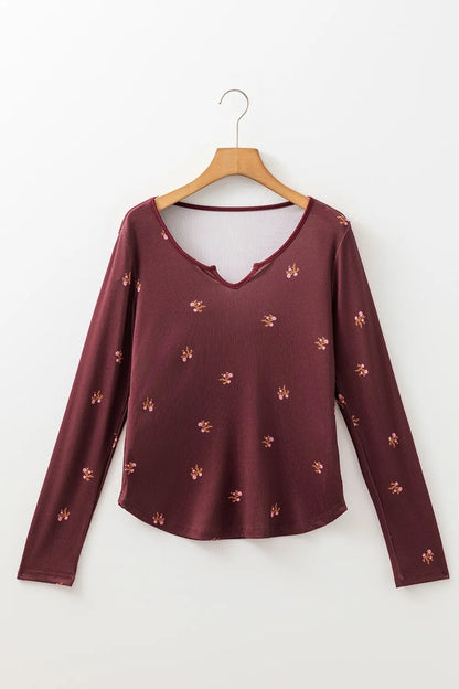 Trendsi Floral Long Sleeve T-Shirt