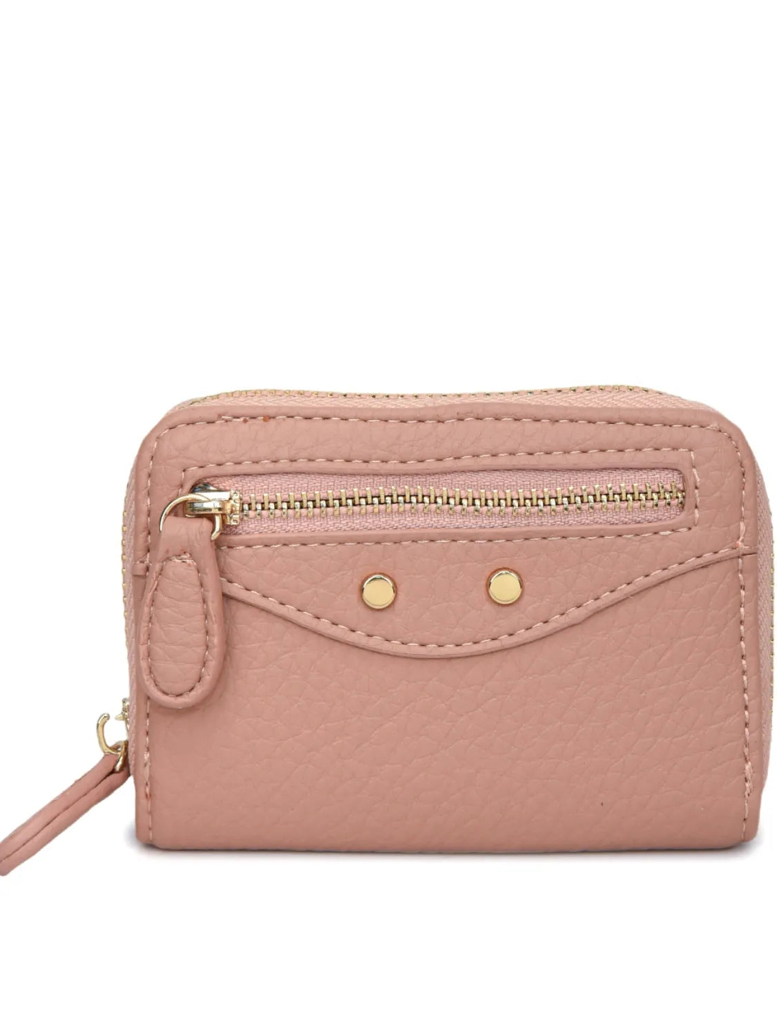 PU Leather Solid Color Card Case Easy Apparels