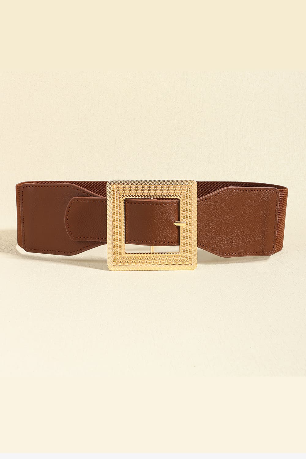 PU Leather Belt Brown One Size Easy Apparels