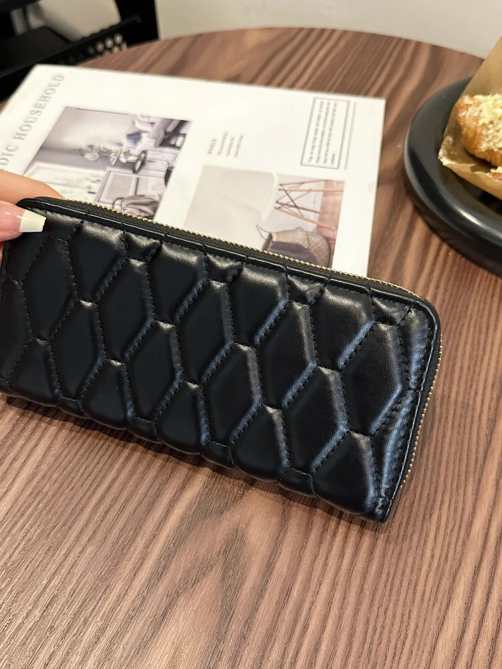 PU Leather Solid Color Wallet Easy Apparels