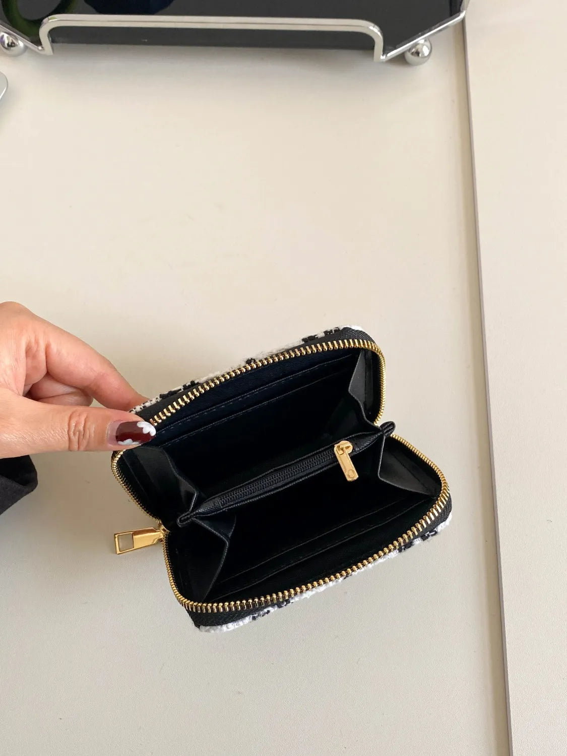 Plaid Polyester Card Case Easy Apparels